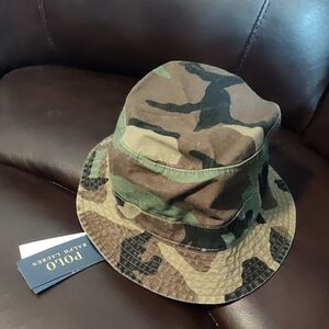 Polo by Ralph Lauren Men's Camouflage Bucket Hat - Green/Brown